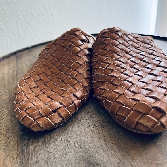 St. Agni Woven Slides Leather Women’s 39 US 9 - Picture 3 of 7